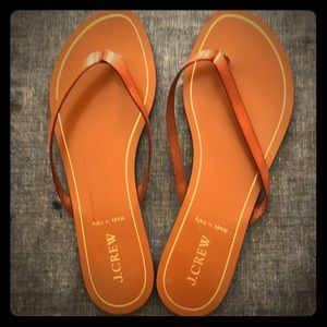 Jcrew leather flip flop